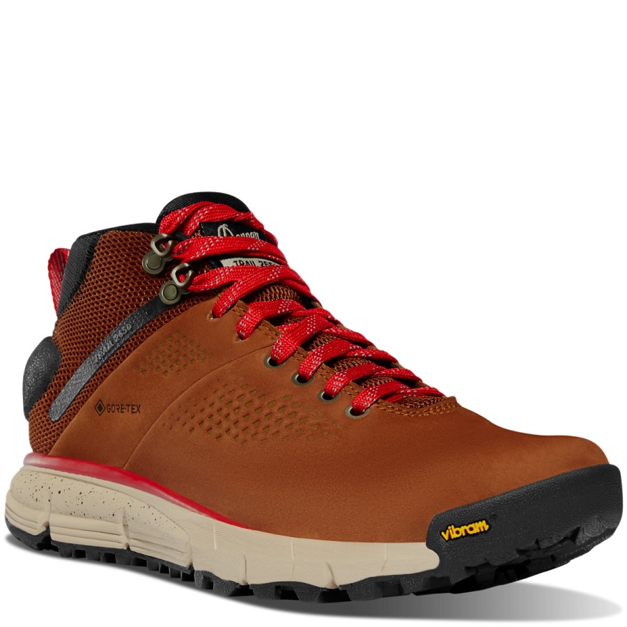 Dames Trail 2650 Mid Gtx Bruin/rood Danner