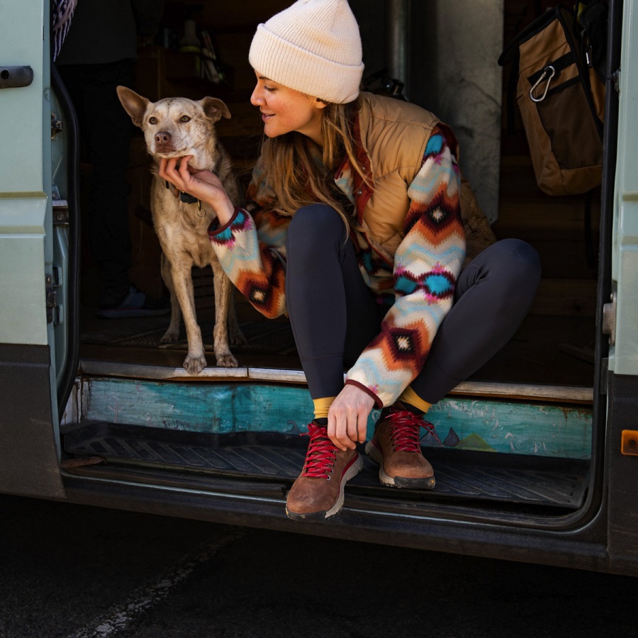 Dames Trail 2650 Mid Gtx Bruin/rood Danner