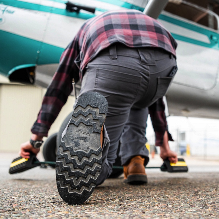 Danner Bull Run Moc Toe 8 Tabak Zwarte Sleehak