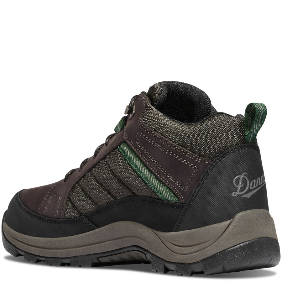 Danner Riverside Bruin/groene Stalen Neus