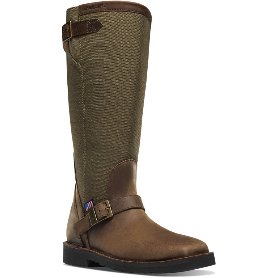 San Angelo Snake Boot1 7 Bruine Danner Met Vierkante Neus